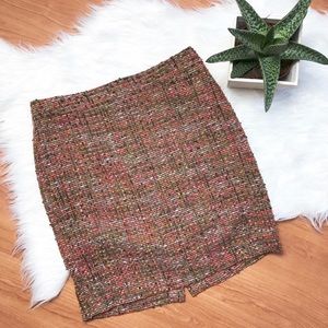 J. Crew The Pencil Skirt Tweed Career Size Two 2